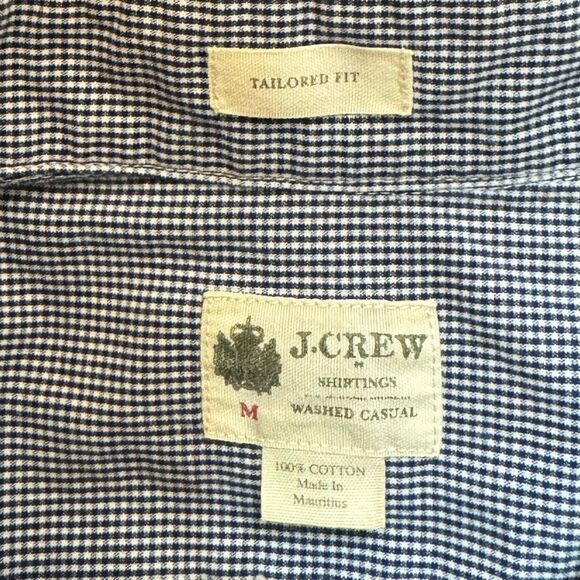 J. Crew Tailored Fit Plaid Shirt size Medium - Picture 3 of 5